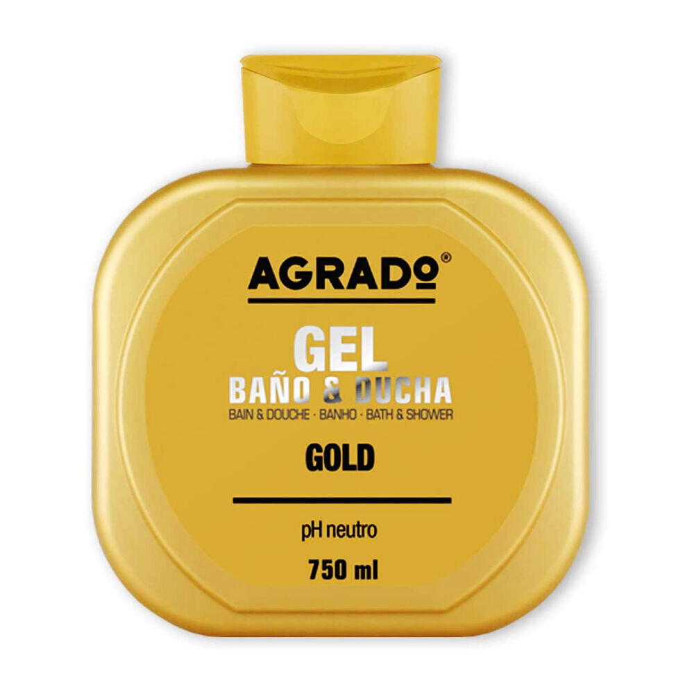 Dušo želė Agrado Gold 750 ml kaina ir informacija | Dušo želė, aliejai | pigu.lt