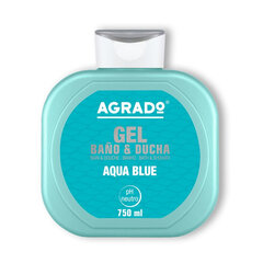 Dušo želė Agrado Aqua Blue, 750 ml kaina ir informacija | Dušo želė, aliejai | pigu.lt