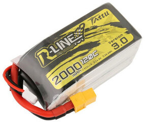 Аккумулятор Tattu R-Line Version 3.0 2000mAh 14.8V 120C 4S1P XT60 цена и информация | Смарттехника и аксессуары | pigu.lt