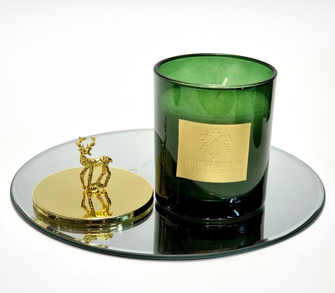Žvakė aromatinė Winter Wishes, 14x9 cm kaina ir informacija | Žvakės, Žvakidės | pigu.lt