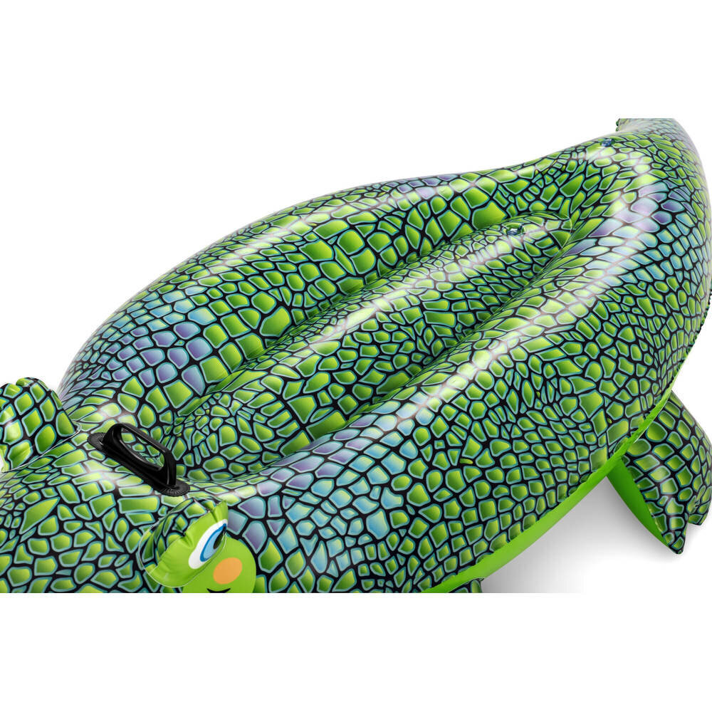 Pripučiamas plaustas Bestway Buddy Croc, 152x71 cm цена и информация | Pripučiamos ir paplūdimio prekės | pigu.lt