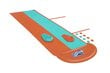 Pripučiama vandens čiuožykla H2OGO! Sponge Soakers Double Slide, 488 cm kaina ir informacija | Pripučiamos ir paplūdimio prekės | pigu.lt