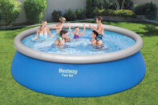 Baseinas Bestway Fast Set 457x122 cm, su filtru kaina ir informacija | Baseinai | pigu.lt