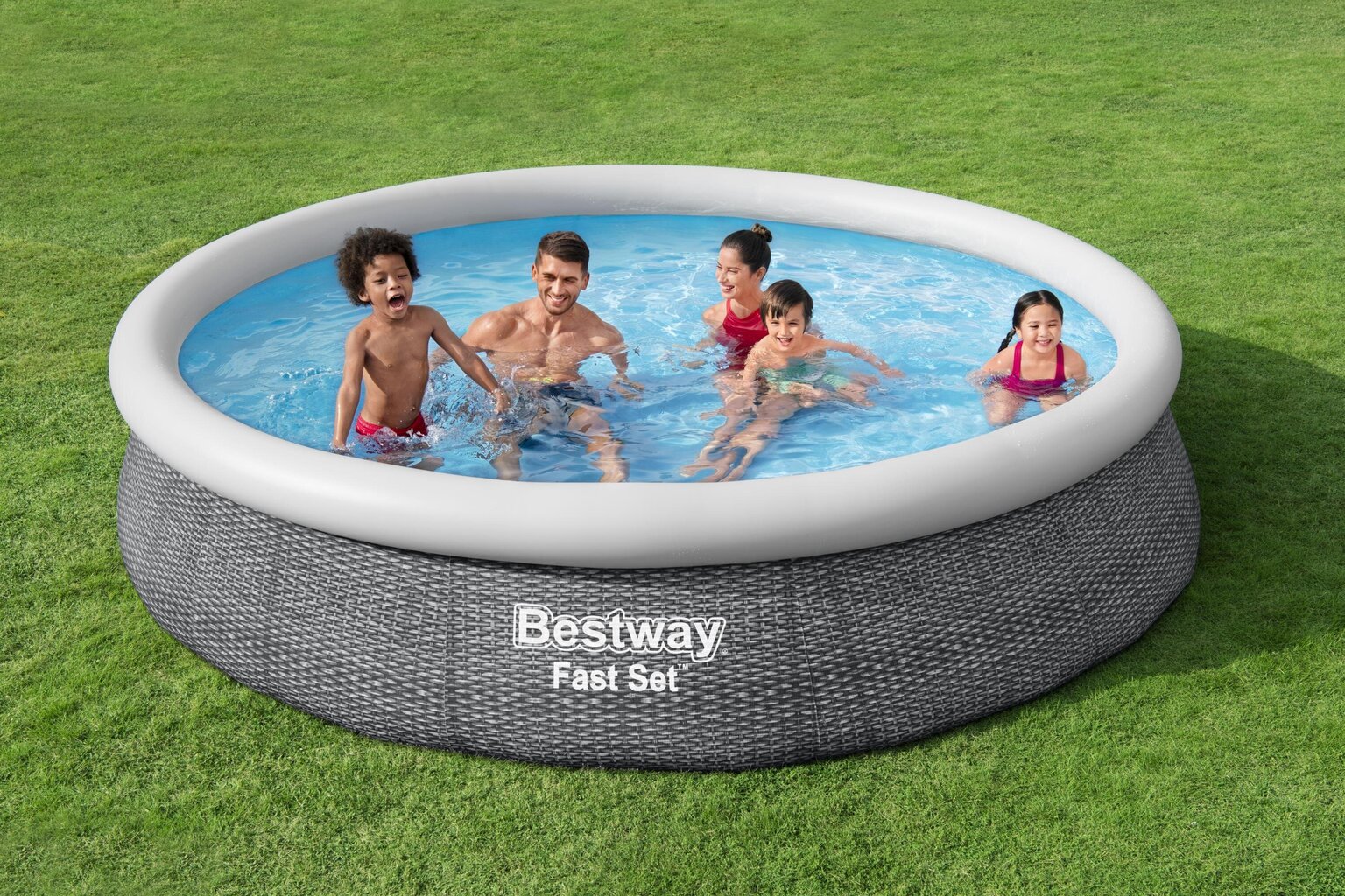 Baseinas Bestway Fast Set 366x76 cm, su filtru kaina ir informacija | Baseinai | pigu.lt