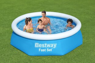 Baseinas Bestway Fast Set 244x61 cm, be filtro kaina ir informacija | Baseinai | pigu.lt