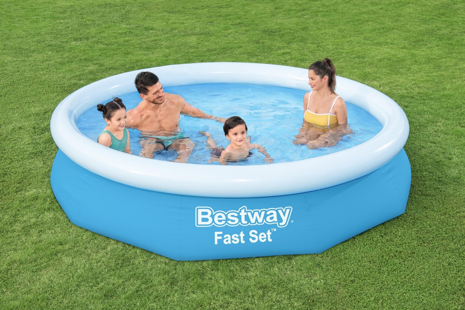 Baseinas Bestway Fast Set, 305x66 cm, be filtro kaina ir informacija | Baseinai | pigu.lt