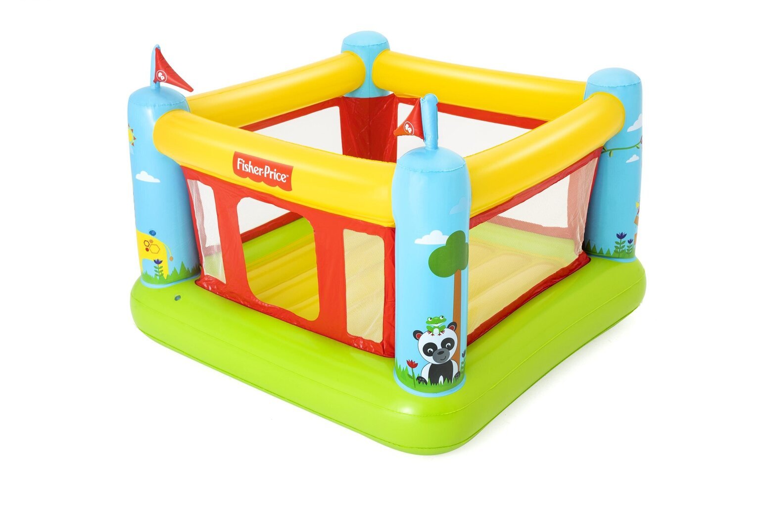 Pripučiamas batutas Fisher Price Bouncetastic, 175x173x135 cm kaina ir informacija | Pripučiamos ir paplūdimio prekės | pigu.lt