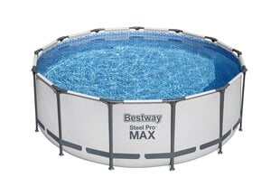 Каркасный бассейн Bestway Steel Pro MAX 396x122 см, с фильтром цена и информация | Бассейны | pigu.lt