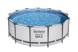 Каркасный бассейн Bestway Steel Pro MAX 396x122 см, с фильтром цена и информация | Бассейны | pigu.lt