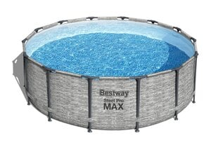 Каркасный бассейн Bestway Steel Pro MAX 427x122 см, с фильтром цена и информация | Бассейны | pigu.lt