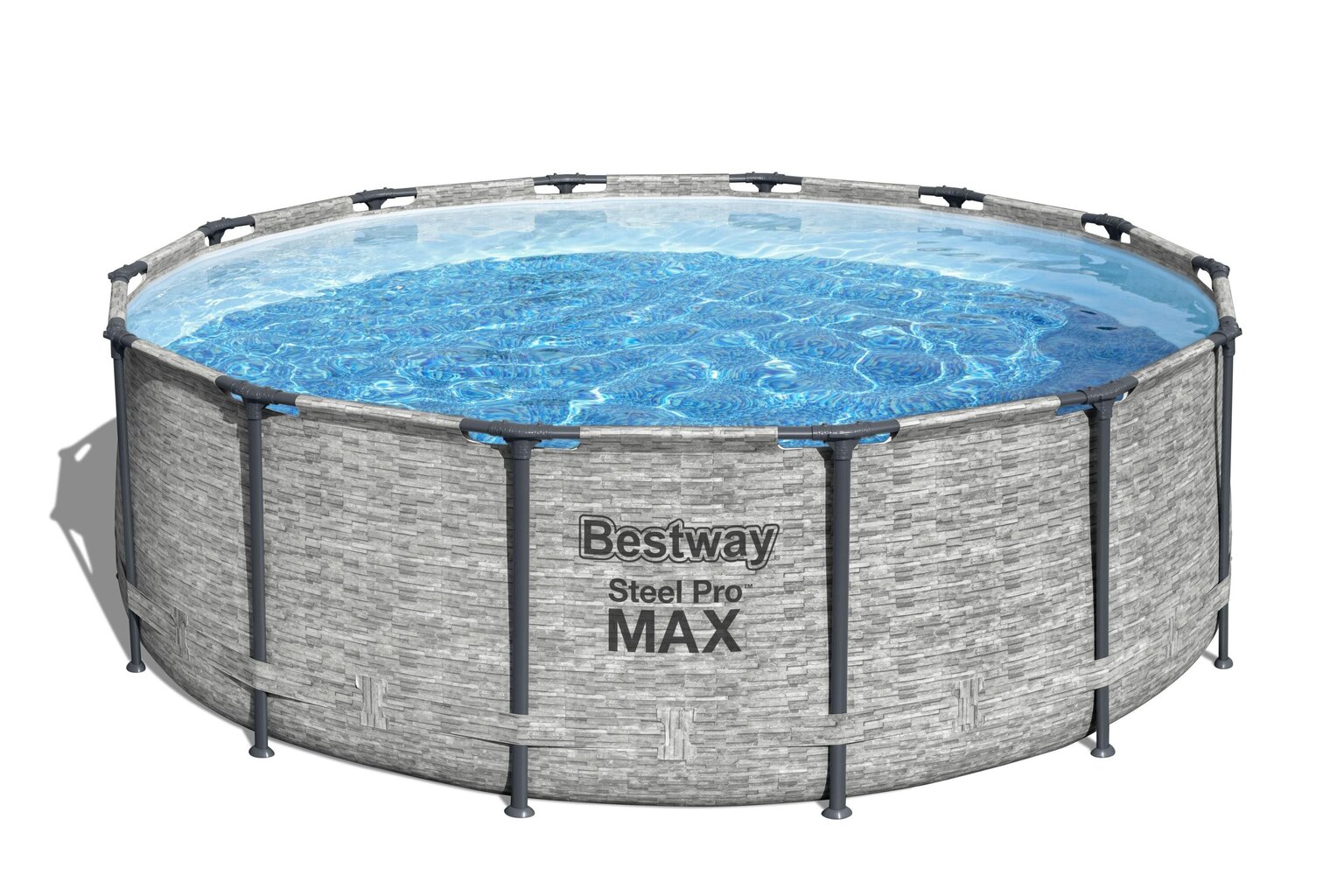 Karkasinis baseinas Bestway Steel Pro Max, 427x122 cm, su filtru kaina ir informacija | Baseinai | pigu.lt