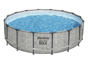 Karkasinis baseinas Bestway Steel Pro Max, 488x122 cm, su filtru kaina ir informacija | Baseinai | pigu.lt