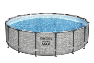 Karkasinis baseinas Bestway Steel Pro Max, 488x122 cm, su filtru kaina ir informacija | Baseinai | pigu.lt