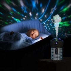 Перезаряжаемый ультразвуковой диффузор запаха - звездный проектор и ночником Vonivi 630 мл, розовый цена и информация | Увлажнители воздуха | pigu.lt