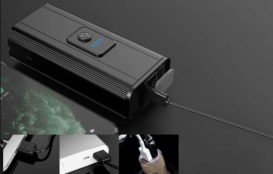 Dviračio žibintuvėlis Superfire GT-R3, PowerBank, USB, 600lm, 130m цена и информация | Žibintuvėliai, prožektoriai | pigu.lt