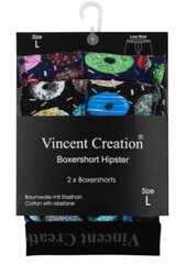 Нижнее белье для мужчин Vincent Creation 1036 Мужской боксерский шорт хипстер Пончики, 2 шт. цена и информация | Мужские трусы | pigu.lt