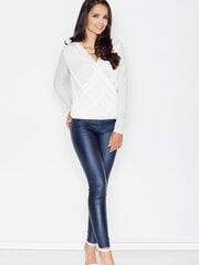 Блузка женская Figl, серый/белый цена и информация | Женские блузки, рубашки | pigu.lt