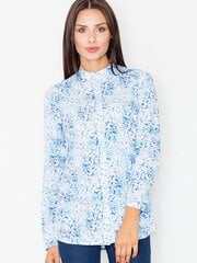 Marškiniai moterims Figl 62973, mėlyni kaina ir informacija | Palaidinės, marškiniai moterims | pigu.lt