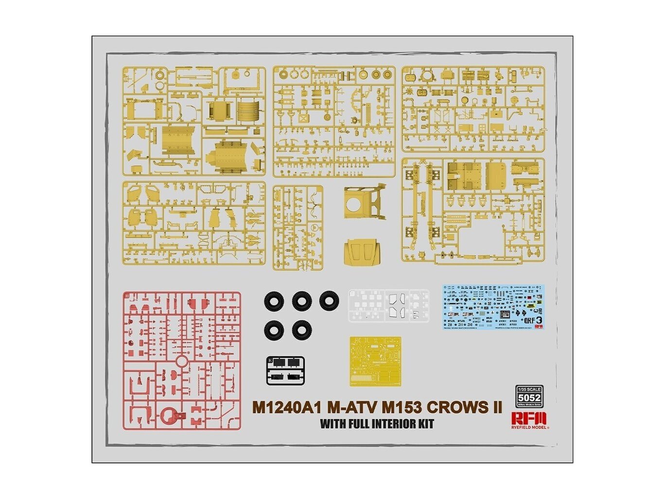 Plastikinis surenkamas modelis M1240A1 M-ATV 1/35, RFM-5052 kaina ir informacija | Konstruktoriai ir kaladėlės | pigu.lt