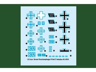 Сборная пластиковая модель Hobbyboss - German Panzerkampfwagen IV Ausf. C, 1/35, 80130 цена и информация | Конструкторы и кубики | pigu.lt