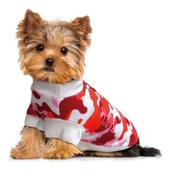 Megztinis Chic&Love, baltas/raudonas kaina ir informacija | Drabužiai šunims | pigu.lt