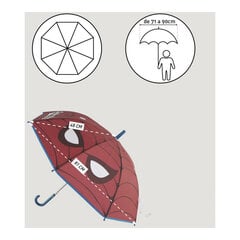 Автоматический зонтик Spiderman Красный (81 cm) цена и информация | Аксессуары для детей | pigu.lt