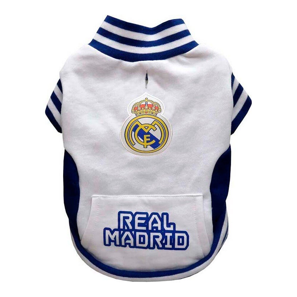 Megztinis Real Madrid C.F., baltas/mėlynas kaina ir informacija | Drabužiai šunims | pigu.lt