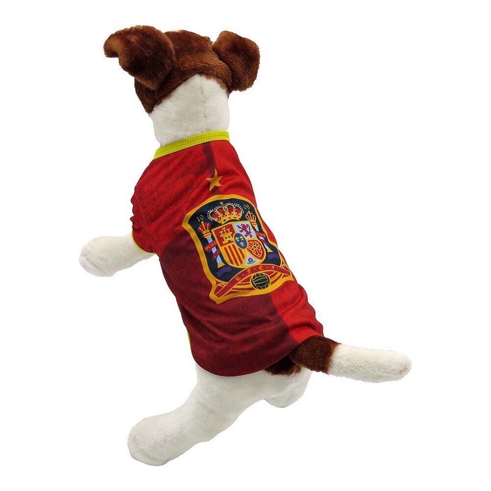 Marškinėliai CYP Brands RFEF, raudoni, XL kaina ir informacija | Drabužiai šunims | pigu.lt