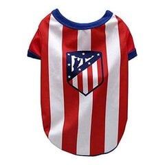 Marškinėliai CYP Brands Atlético Madrid, įvairių dydžių, raudoni/balti kaina ir informacija | Drabužiai šunims | pigu.lt