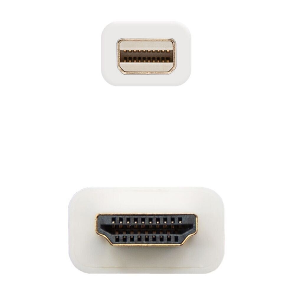 Nanocable 10.15.4002, Mini DisplayPort/HDMI/HDCP, 2 m цена и информация | Kabeliai ir laidai | pigu.lt