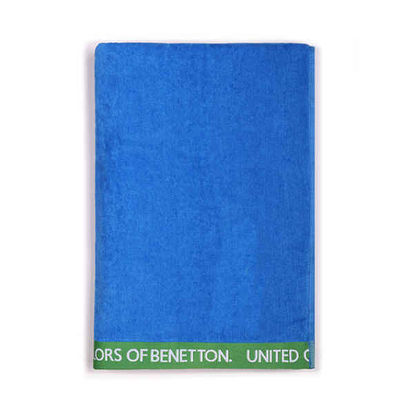 Paplūdimio rankšluostis Benetton Rainbow, mėlynas, 90 x 160 cm kaina ir informacija | Rankšluosčiai | pigu.lt