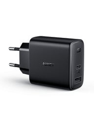 AUKEY Swift Series PA-F3S Сетевое зарядное устройство 1x USB 1x USB-C Power Delivery 3.0 32 Вт Черный цена и информация | Зарядные устройства для телефонов | pigu.lt