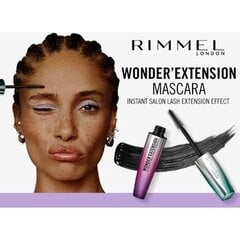 Blakstienų tušas Rimmel London Wonder´Extension, 11 ml, 001 Very Black kaina ir informacija | Akių šešėliai, pieštukai, blakstienų tušai, serumai | pigu.lt