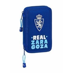 Двойной пенал Real Zaragoza Синий Светло Синий (28 pcs) цена и информация | Пеналы | pigu.lt