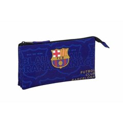 футляр F.C. Barcelona M513 Тёмно Бордовый Тёмно Синий (21 x 8 x 6 cm) цена и информация | Пеналы | pigu.lt