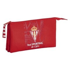 Несессер Real Sporting de Gijón Красный цена и информация | Пеналы | pigu.lt
