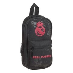 Пенал-рюкзак Real Madrid C.F. Чёрный цена и информация | Пеналы | pigu.lt