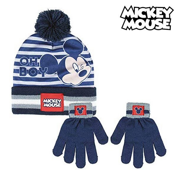 Kepurė ir pirštinės Mickey Mouse kaina ir informacija | Žiemos drabužiai vaikams | pigu.lt