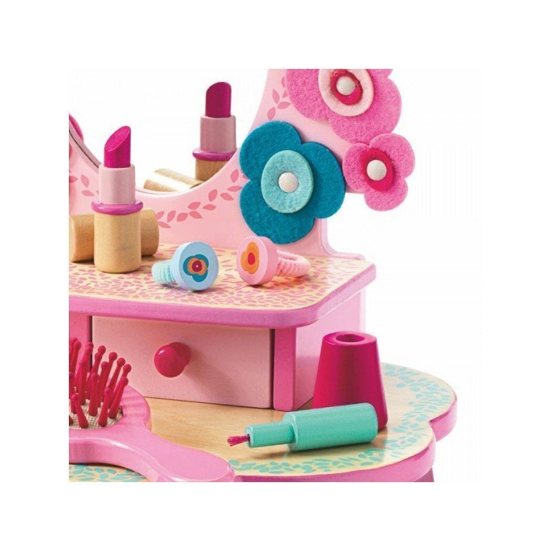 Kosmetinis stalelis Gražiajai panelei kaina ir informacija | Žaislai mergaitėms | pigu.lt