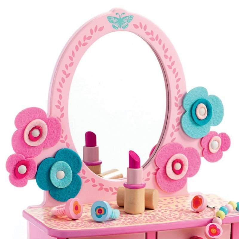 Kosmetinis stalelis Gražiajai panelei kaina ir informacija | Žaislai mergaitėms | pigu.lt