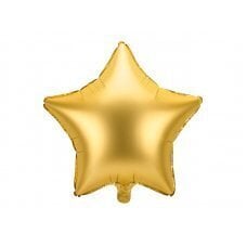 Folinis balionas Žvaigždė, 48 cm, auksinis kaina ir informacija | Balionai | pigu.lt