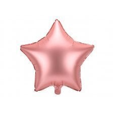 Воздушный шар из фольги Star, 48 см, розовое золото цена и информация | Шарики | pigu.lt