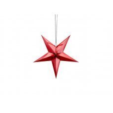 Kabanti dekoracija - žvaigždė, raudona kaina ir informacija | Dekoracijos šventėms | pigu.lt