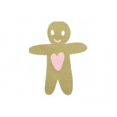 Салфетки Gingerbread Man 16x13 cм (1 упаковка / 20 шт.) цена и информация | Праздничная одноразовая посуда | pigu.lt