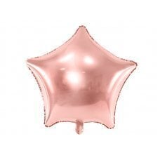 Воздушный шар из фольги Star, 70 см, розовое золото цена и информация | Шарики | pigu.lt