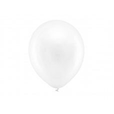 Lateksinis balionas, apvalus, baltas, 30 cm kaina ir informacija | Balionai | pigu.lt