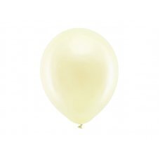 Lateksinis balionas, apvalus, smėlio spalvos, 30 cm kaina ir informacija | Balionai | pigu.lt