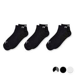 Спортивные носки Puma Kids Quater (3 пары): Цвет - Чёрный, Размер обуви - 27-30 цена и информация | Носки, колготки для мальчиков | pigu.lt