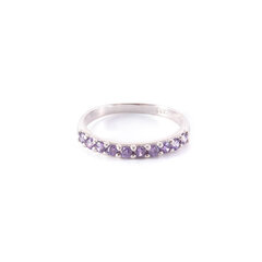 Серебряное кольцо с фиолетовыми цирконами SGR58RA3991 SGR58RA3991 цена и информация | Кольцо | pigu.lt