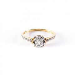 Золотое кольцо с бриллиантами ZGRP-13695Y ZGRP-13695Y цена и информация | Кольцо | pigu.lt